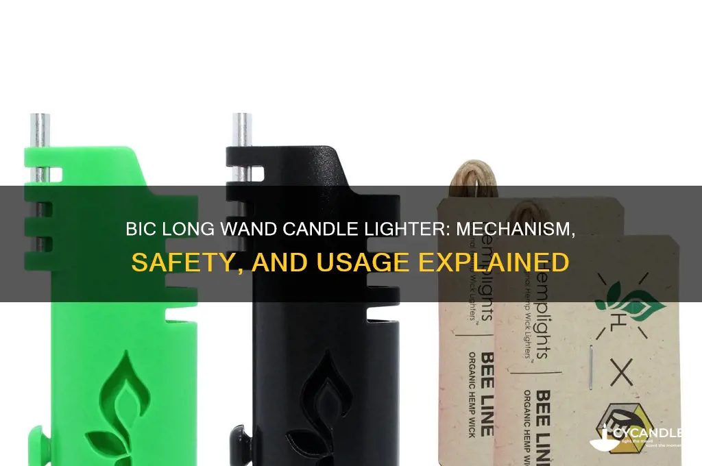 how does the bic long wand candle lighter work