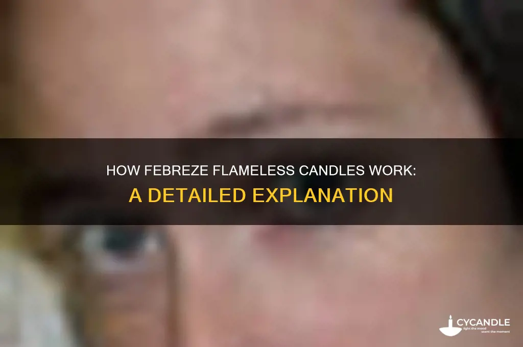 how does the febreze flameless candle work