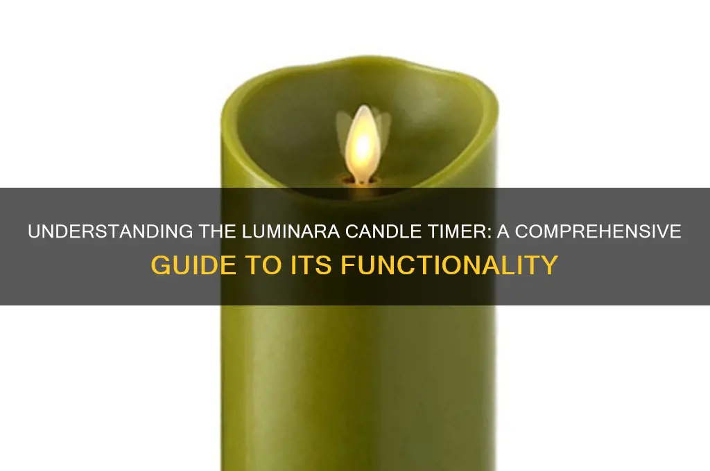 how does the luminara candle timer work