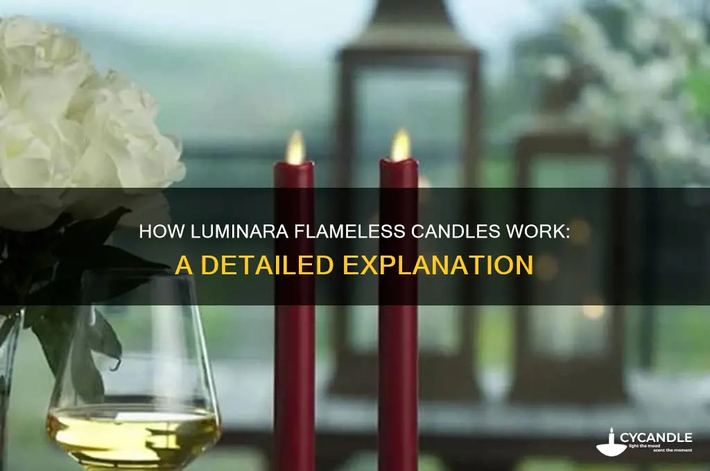 how does the luminara candle work