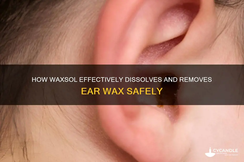 how does waxsol remove ear wax