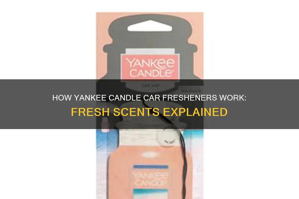 how does yankee candle car freshener work