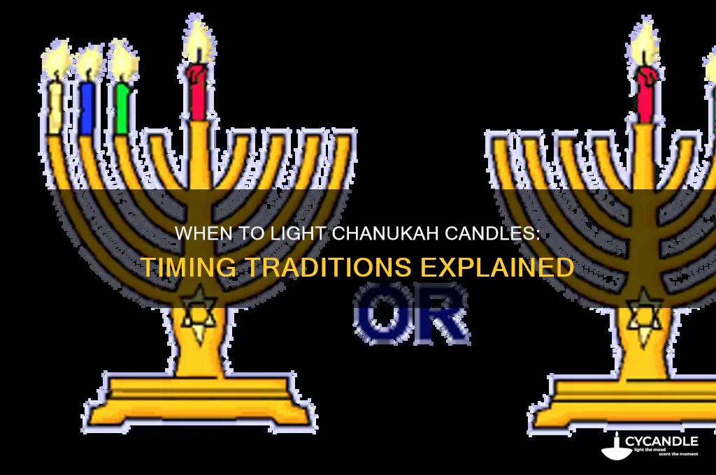 how early can you light chanukah candles