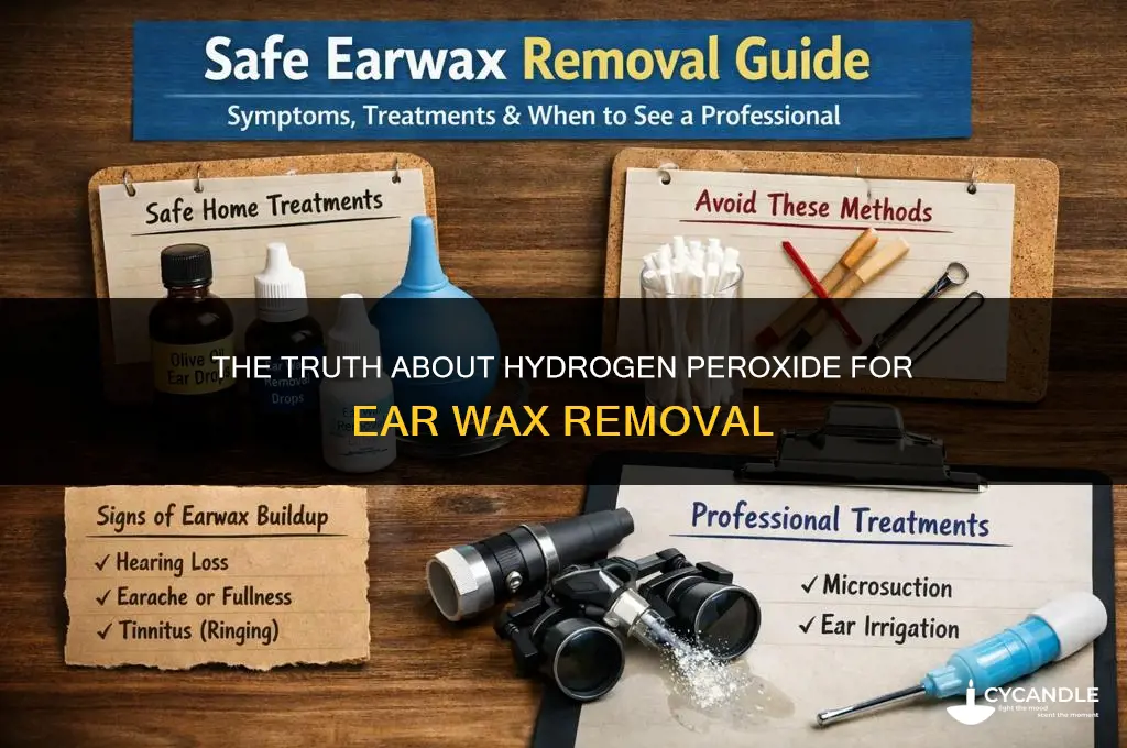 how effective is hydrogen peroxide for ear wax