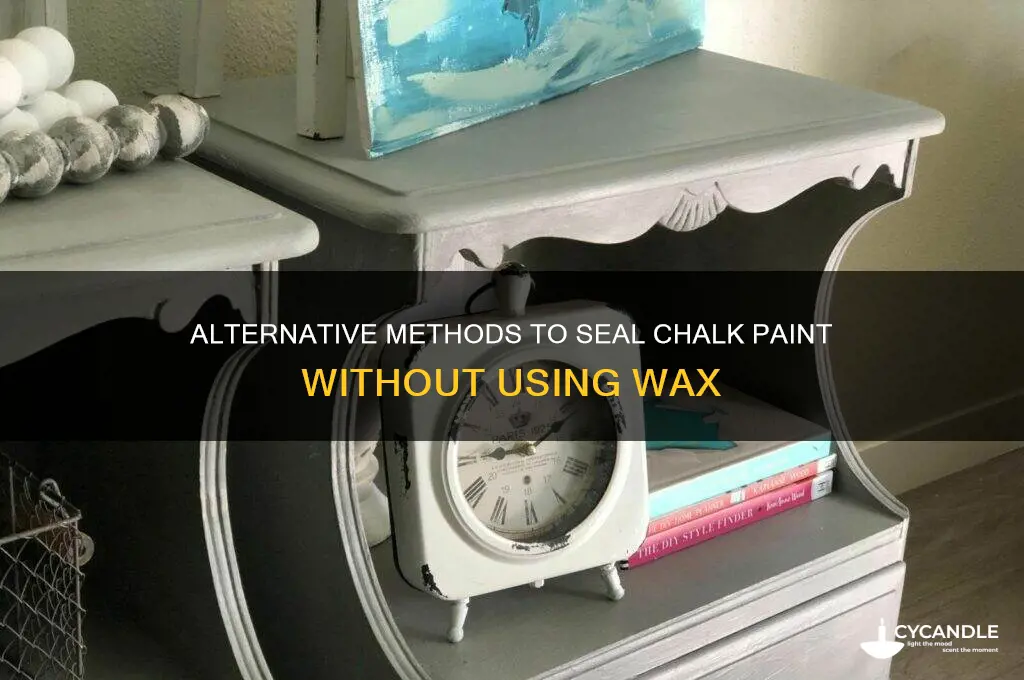 how else can you seal chalk paint without wax