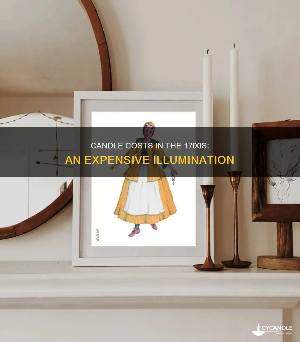 how expensive were candles in the 1700s