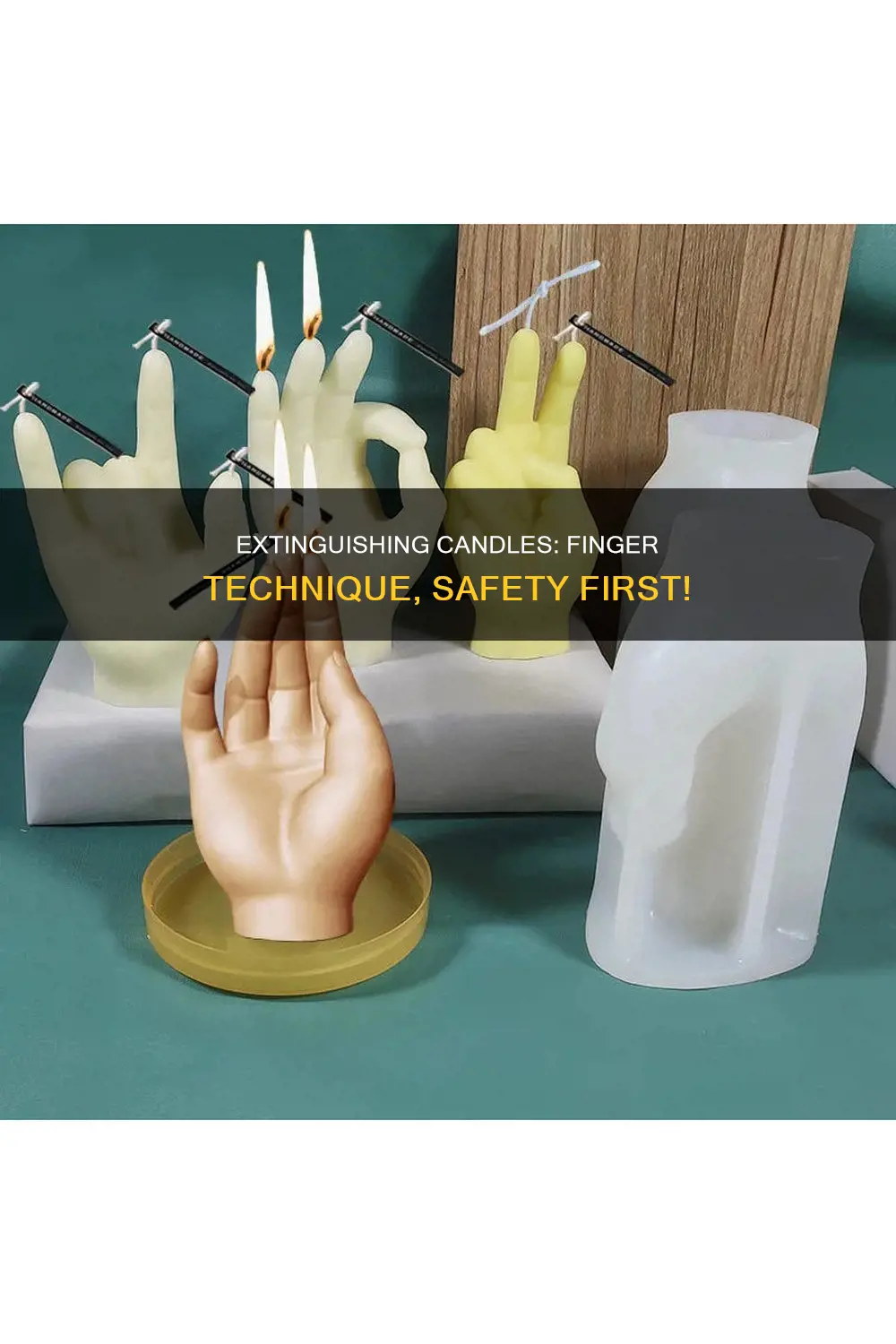 how extinguish candle with fingers