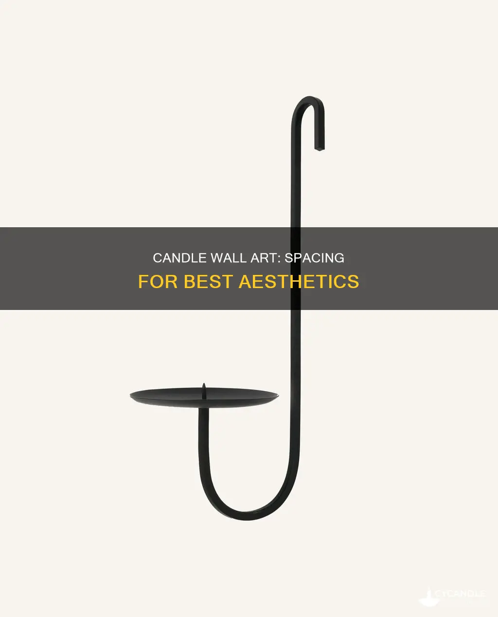 how far apart should wall candle holders be spaced