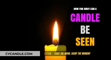 How Far Can a Candle's Glow Be Visible at Night?