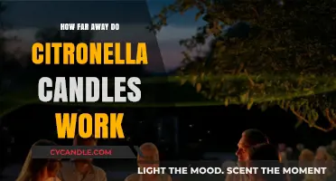 Effective Range of Citronella Candles: How Far Do They Repel Insects?