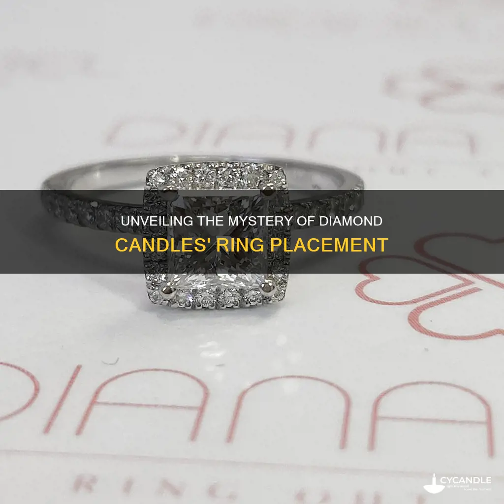 how far down are the rings in diamond candles
