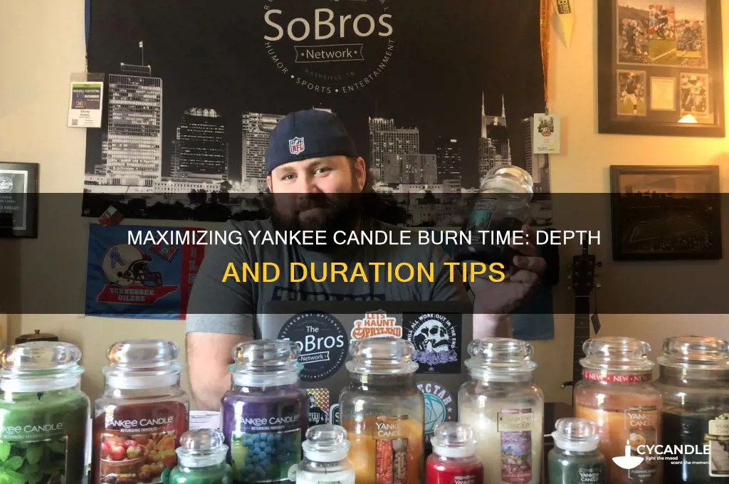 how far down do you burn a yankee candle