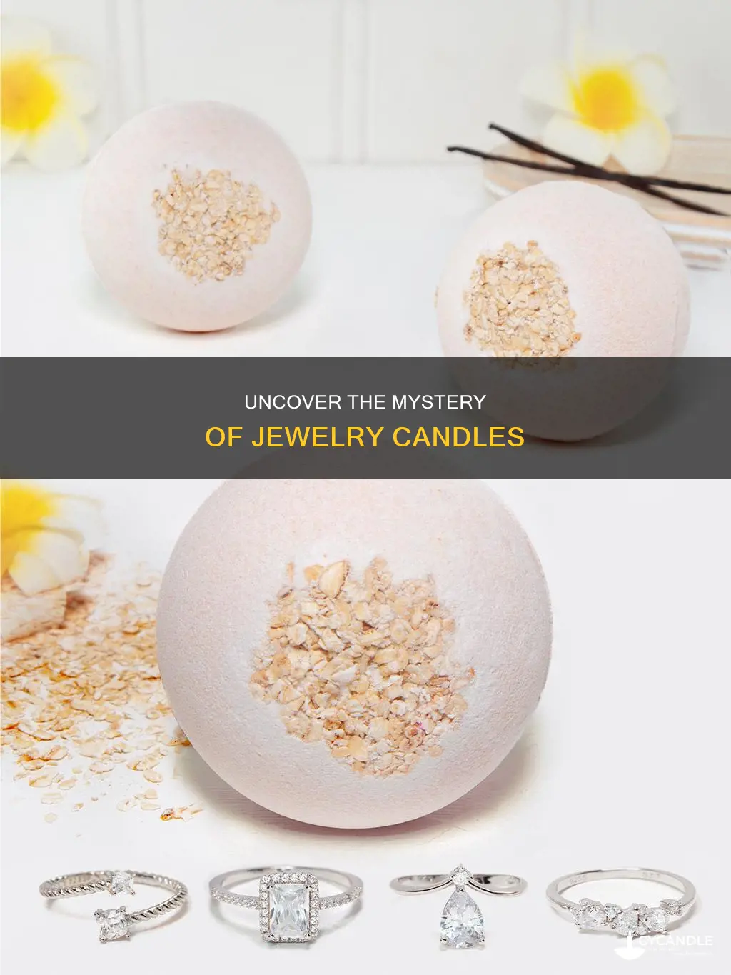 how far down is the jewelry in jewelry candles