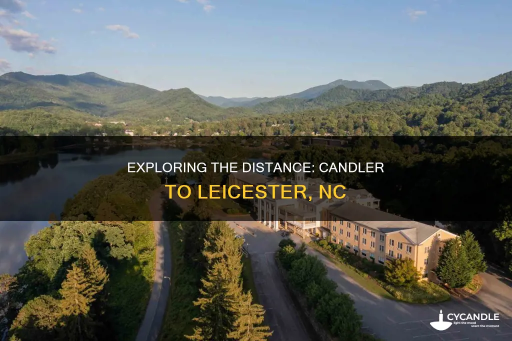 how far is candler nc from leicester nc