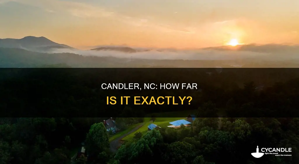 how far is candler nc from me
