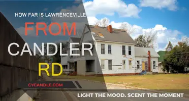 Where is Lawrenceville from Candler Road?