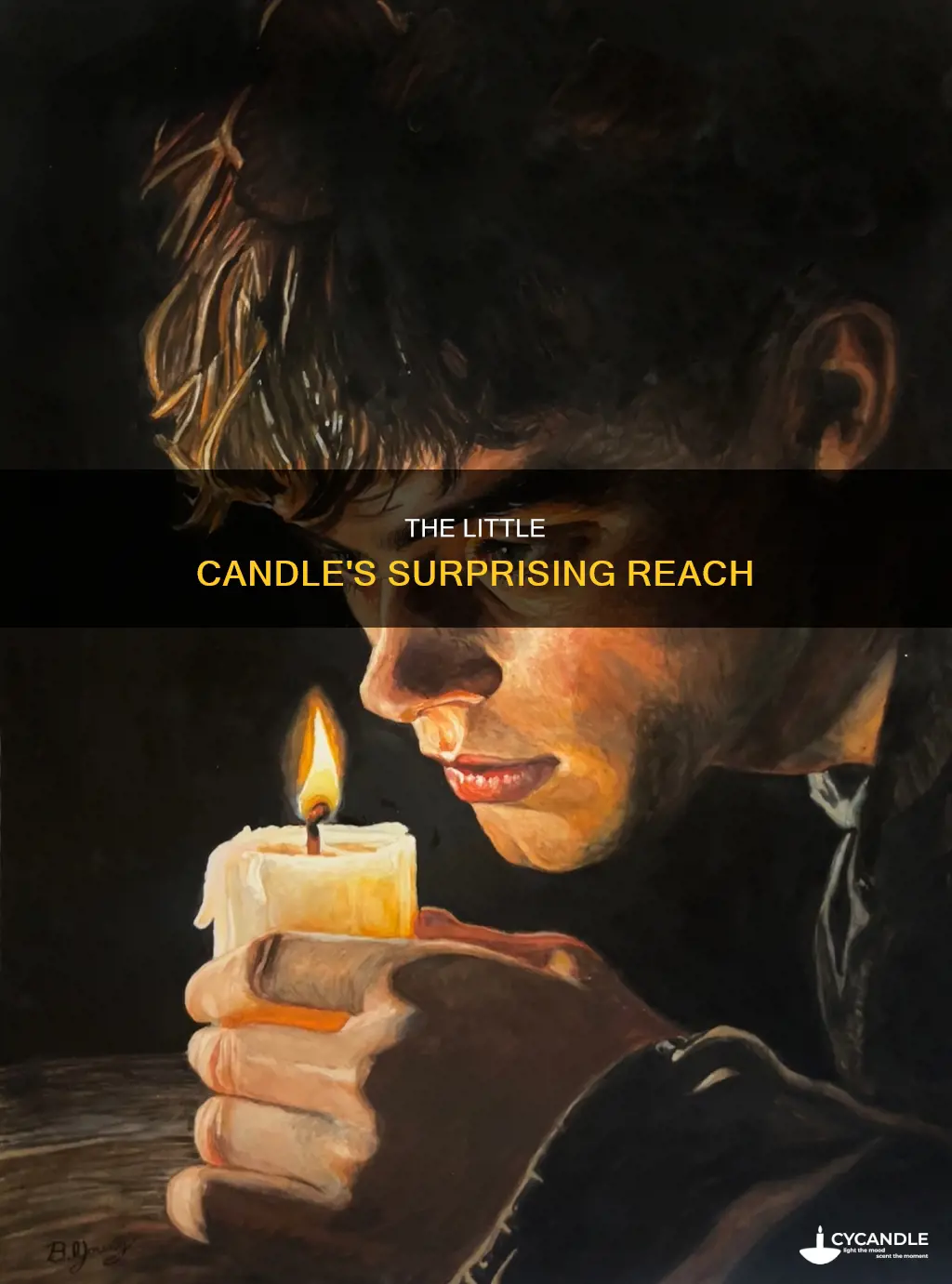 how far that little candle throws his beams traduzione