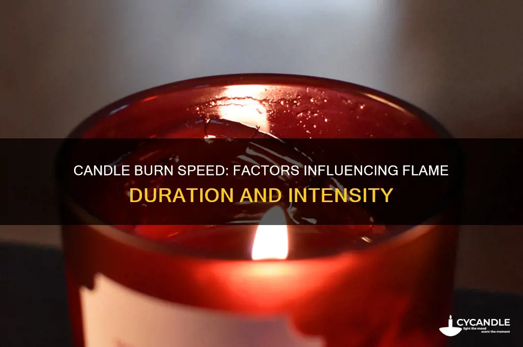 how fast can a candle burn