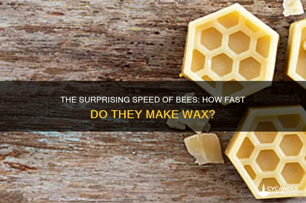 how fast do bees make wax