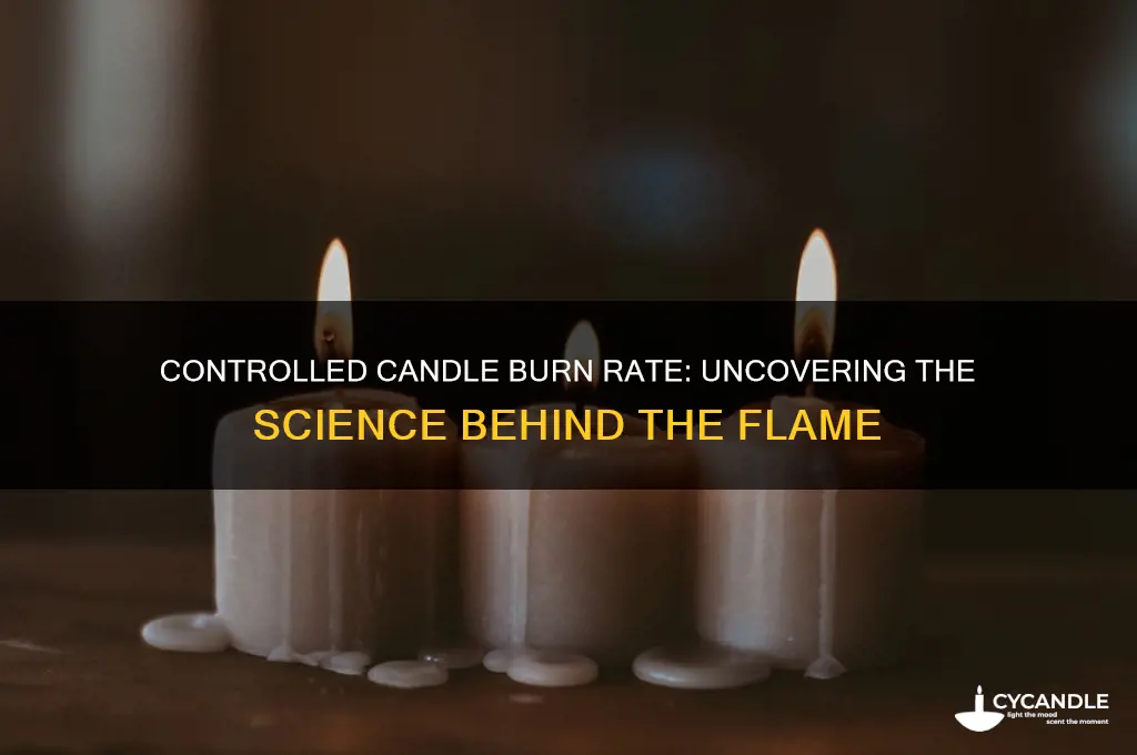 how fast does a candle burn controlled variable