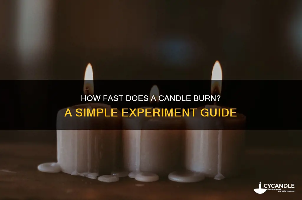 how fast does a candle burn experiment