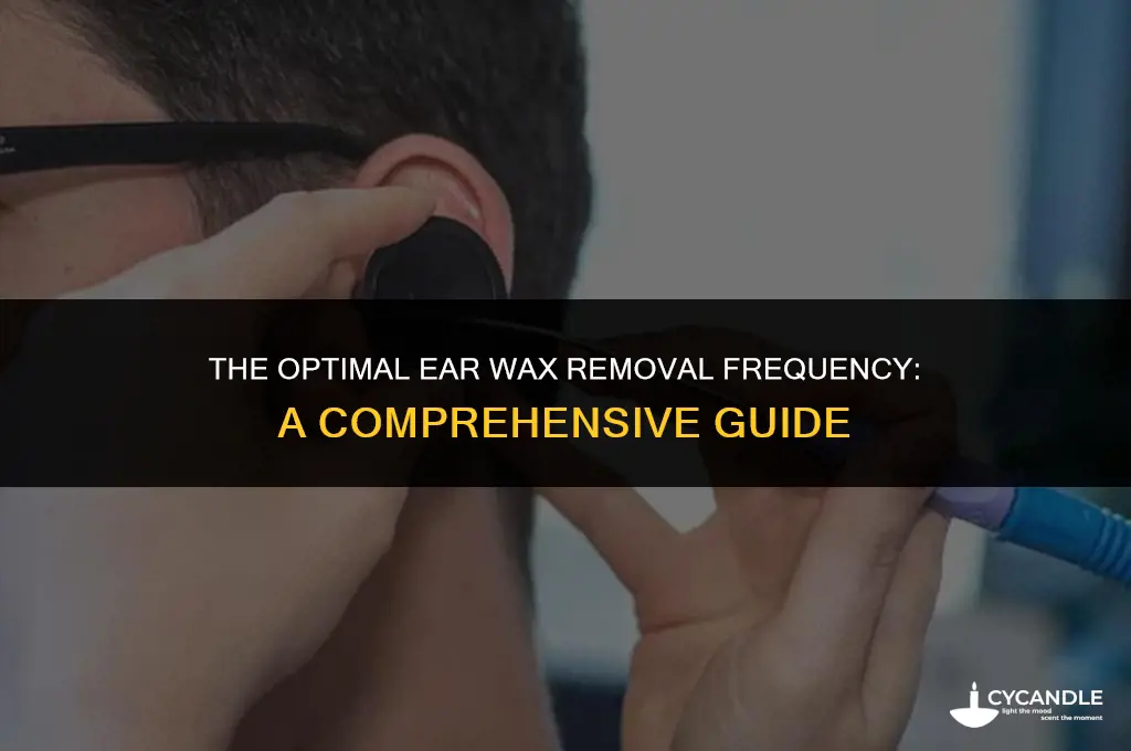 how frequency should i dig ear wax
