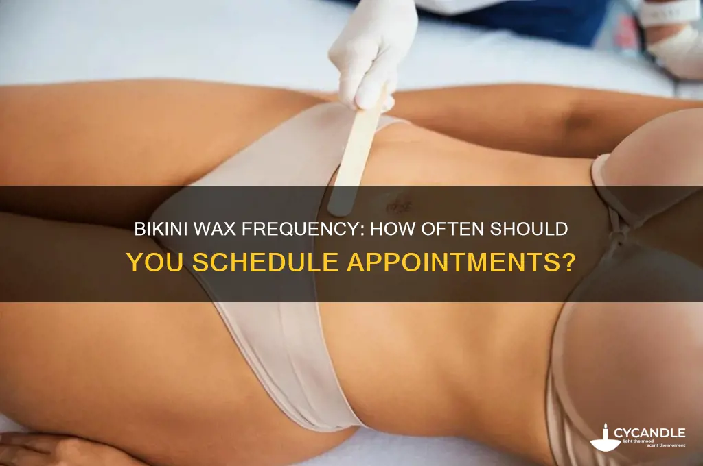 how frequently can you get a bikini wax