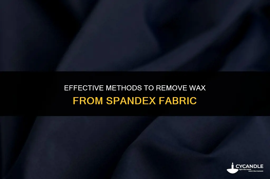 how get wax out of spandex