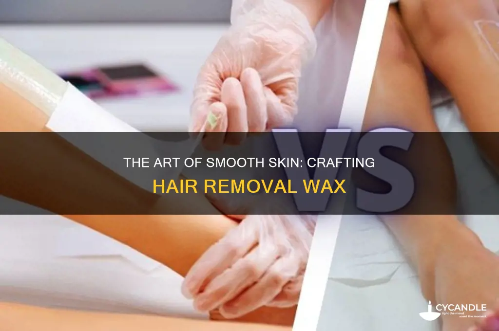 how hair removal wax is made