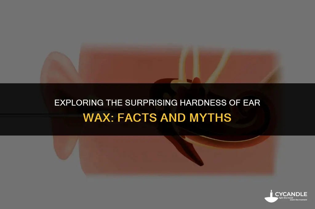 how hard does ear wax get