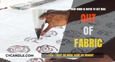 The Art of Batik: Unwaxing Fabric with Ease