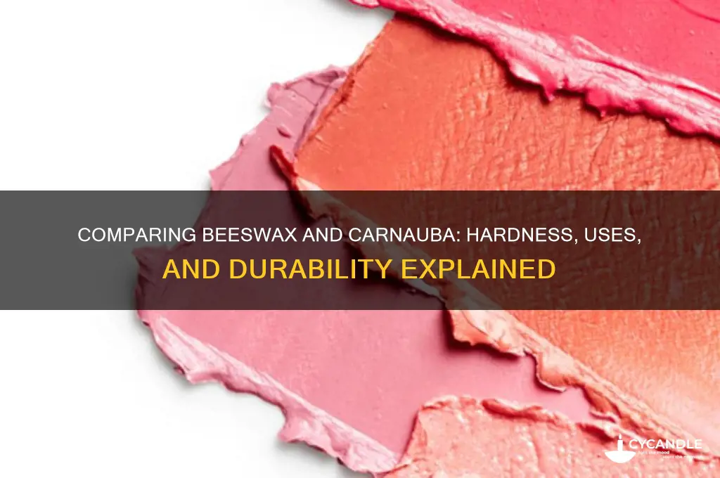 how hard is beeswax compared to carnuba