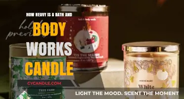Unveiling the Surprising Weight of Bath & Body Works Candles