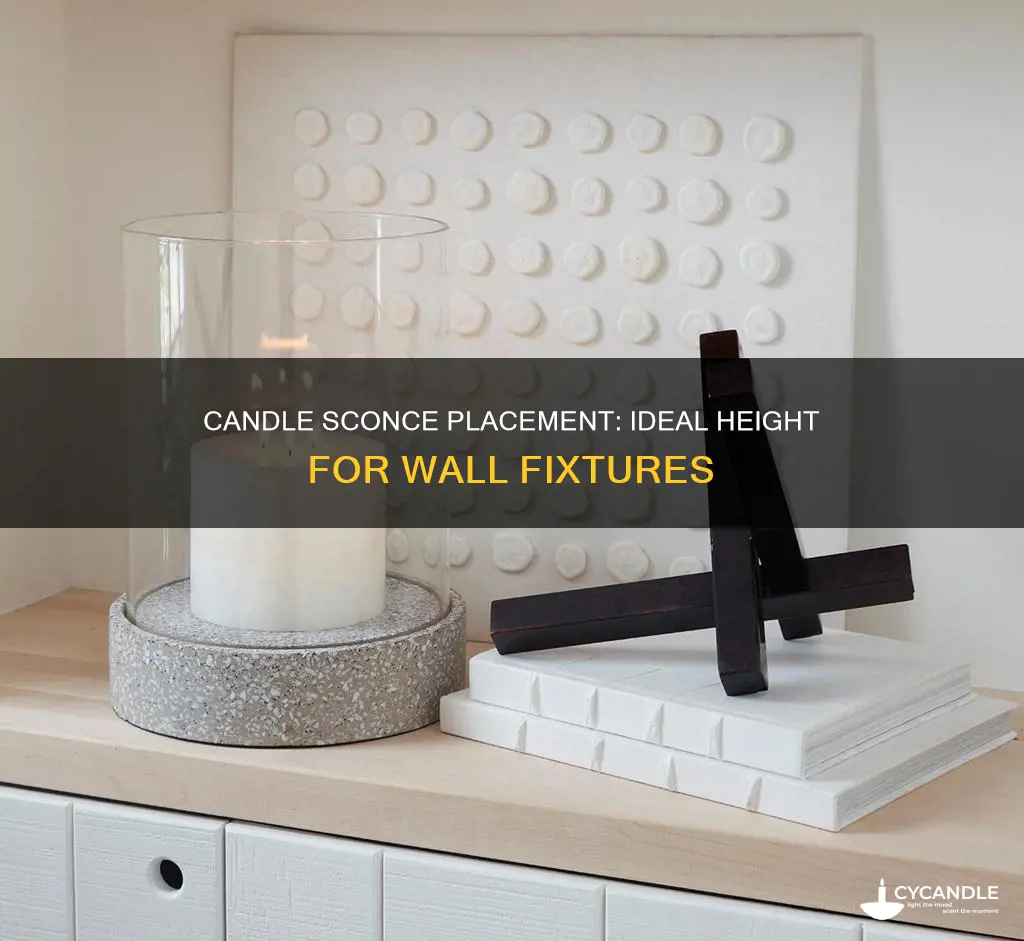 how high should candle sconces be