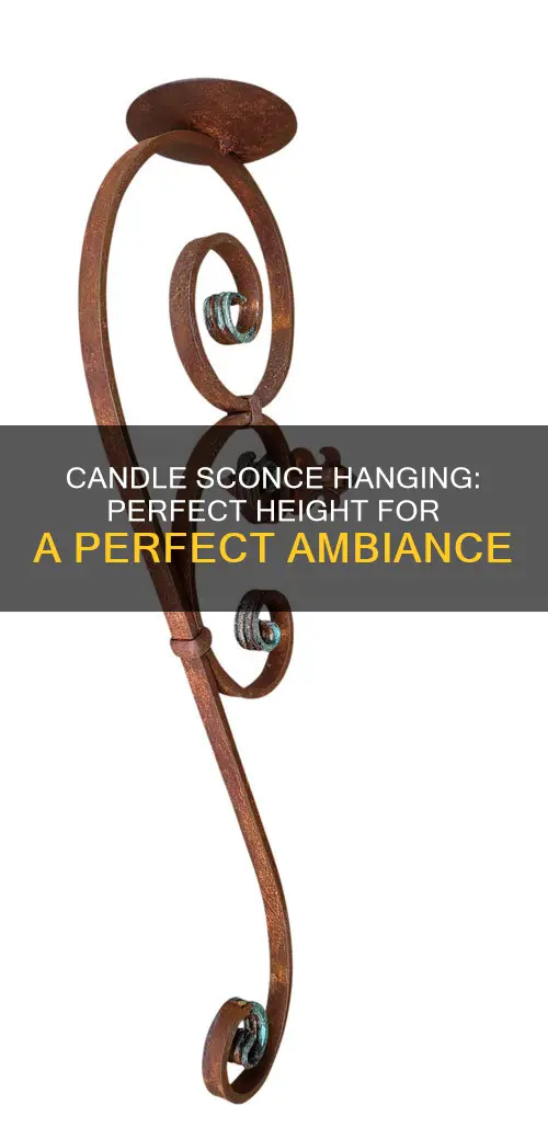 how high should you hang candle sconces