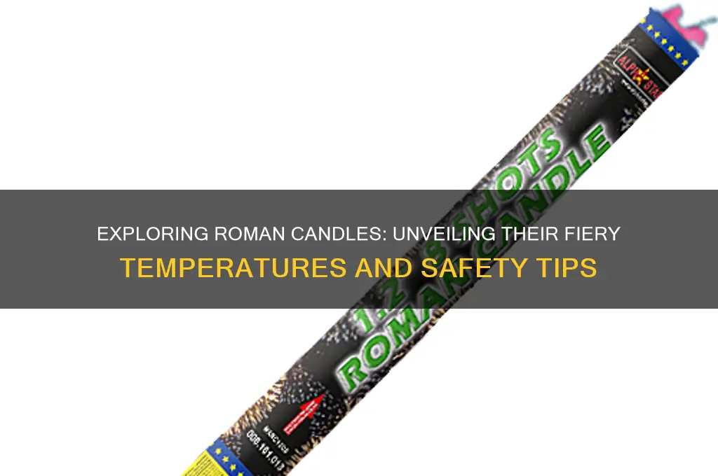 how hot do roman candles get