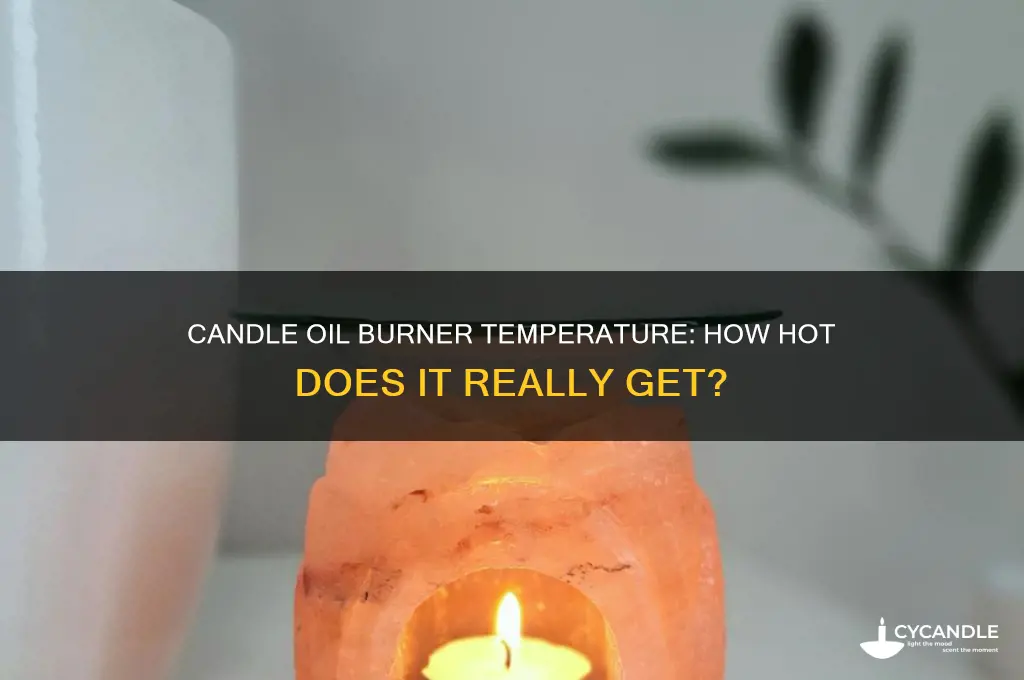 how hot does a candle oil burner get