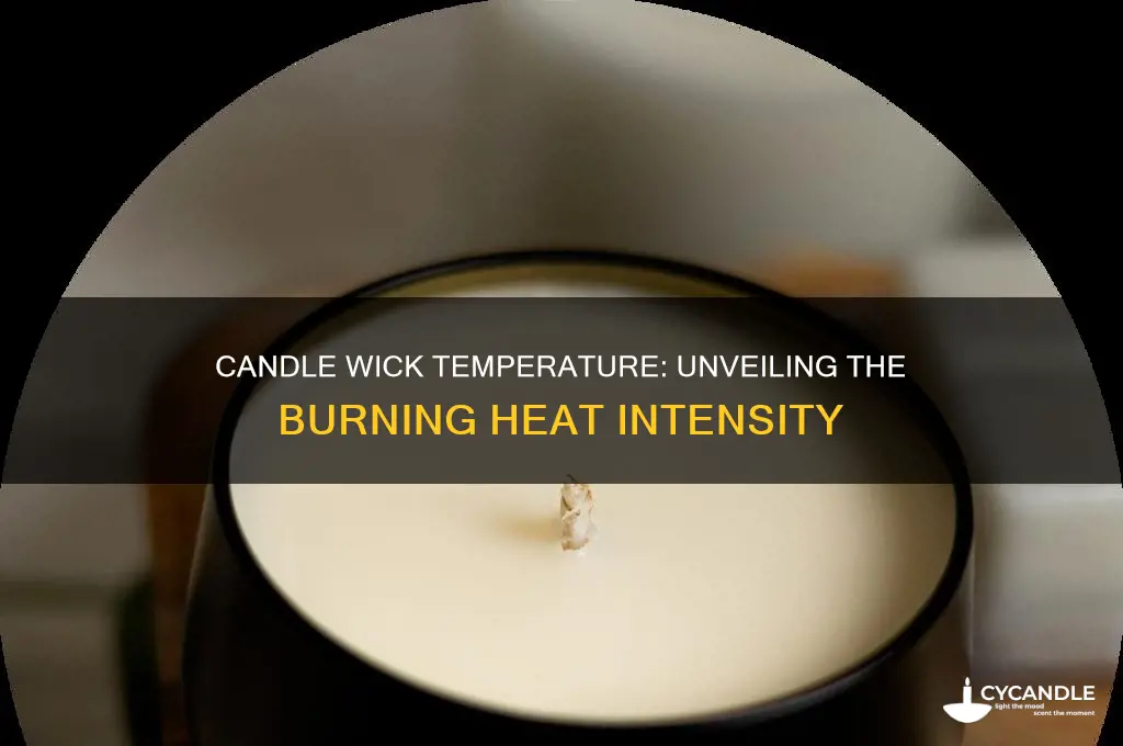 how hot does a candle wick burn