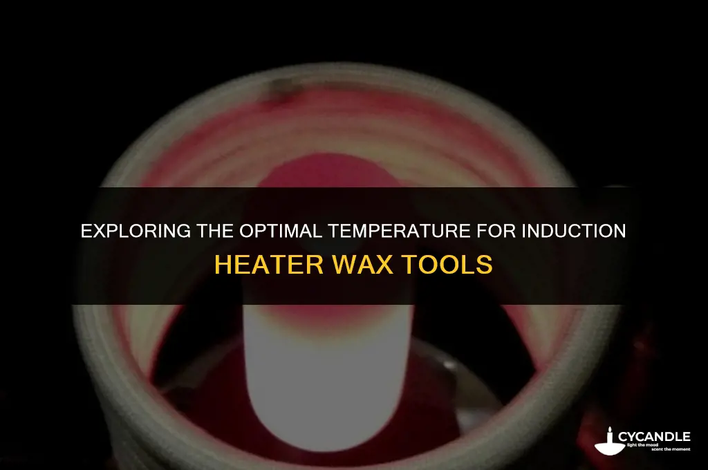 how hot does a induction heater wax tools get