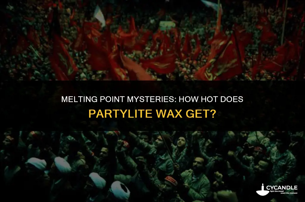 how hot does partylite wax get