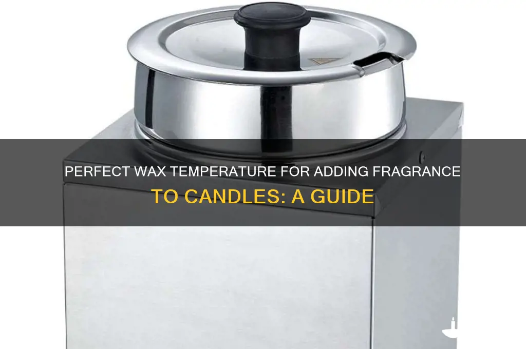 how hot to make candle wax for adding fragrance
