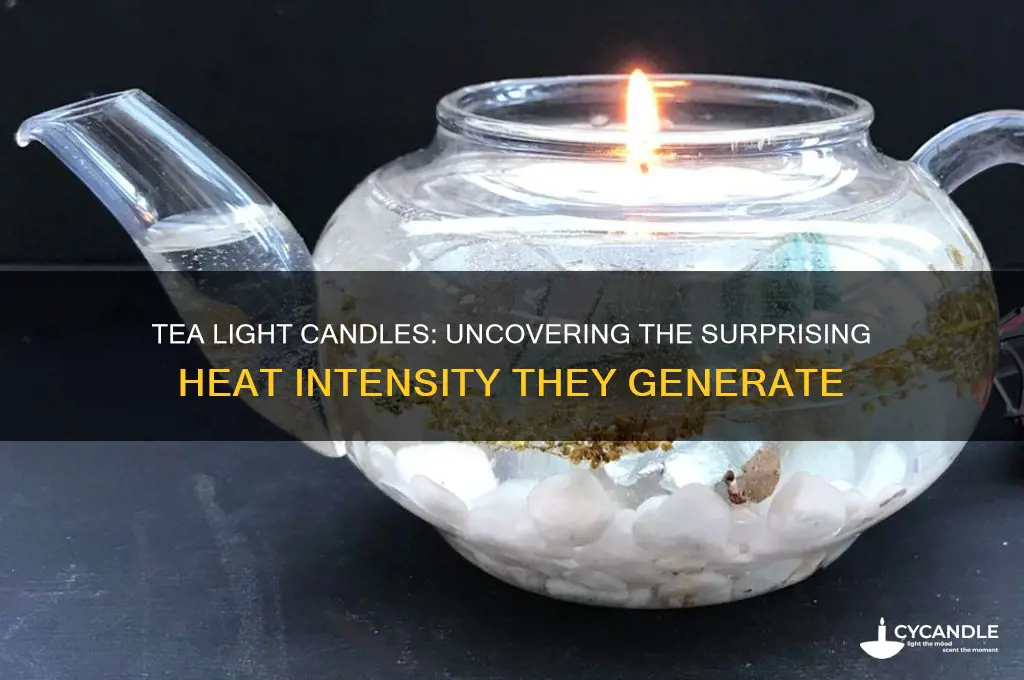 how hot will 3 tea light candle burn