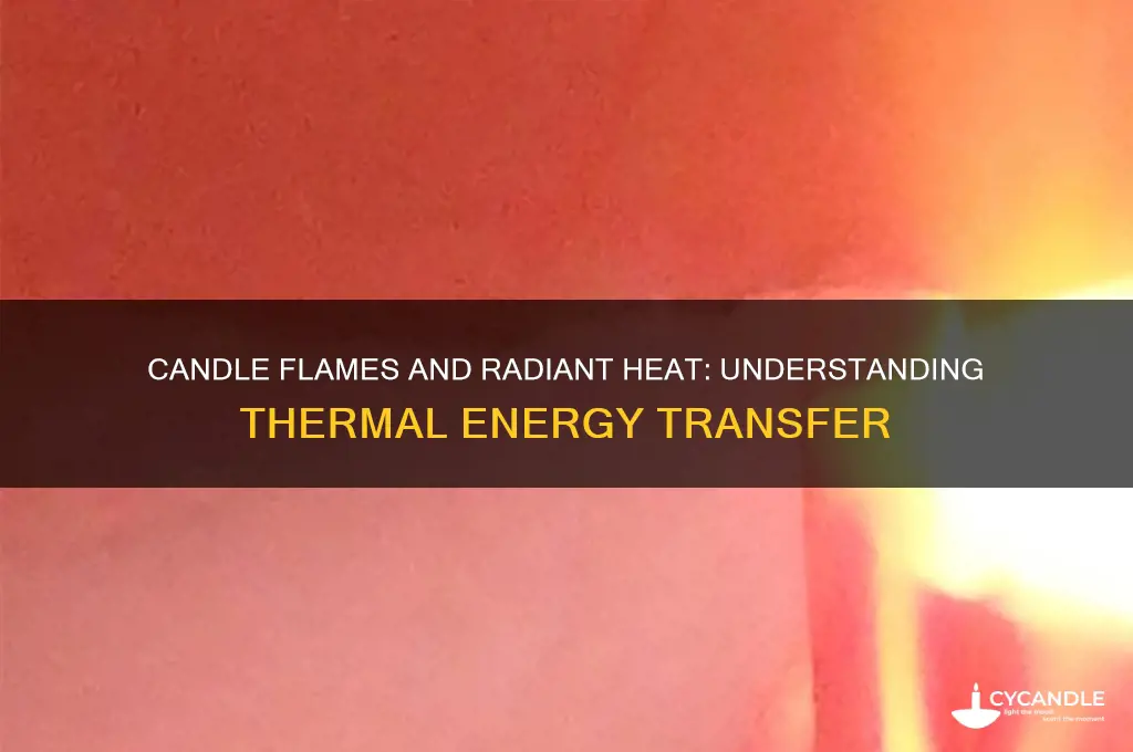 how is a burning candle exsmple of raditon heat transfr