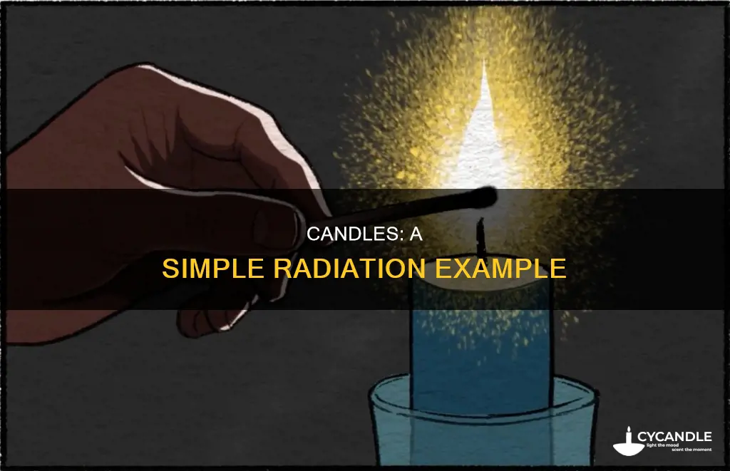 how is a candle an example of radiation