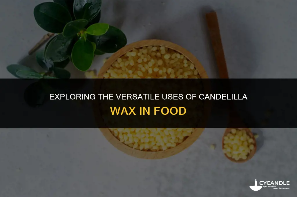 how is candelilla wax used in food