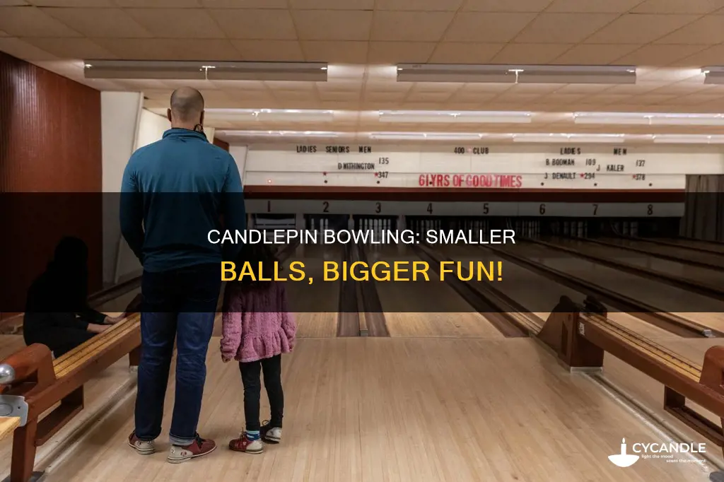 how is candle pin bowling different from 10 pin bowling