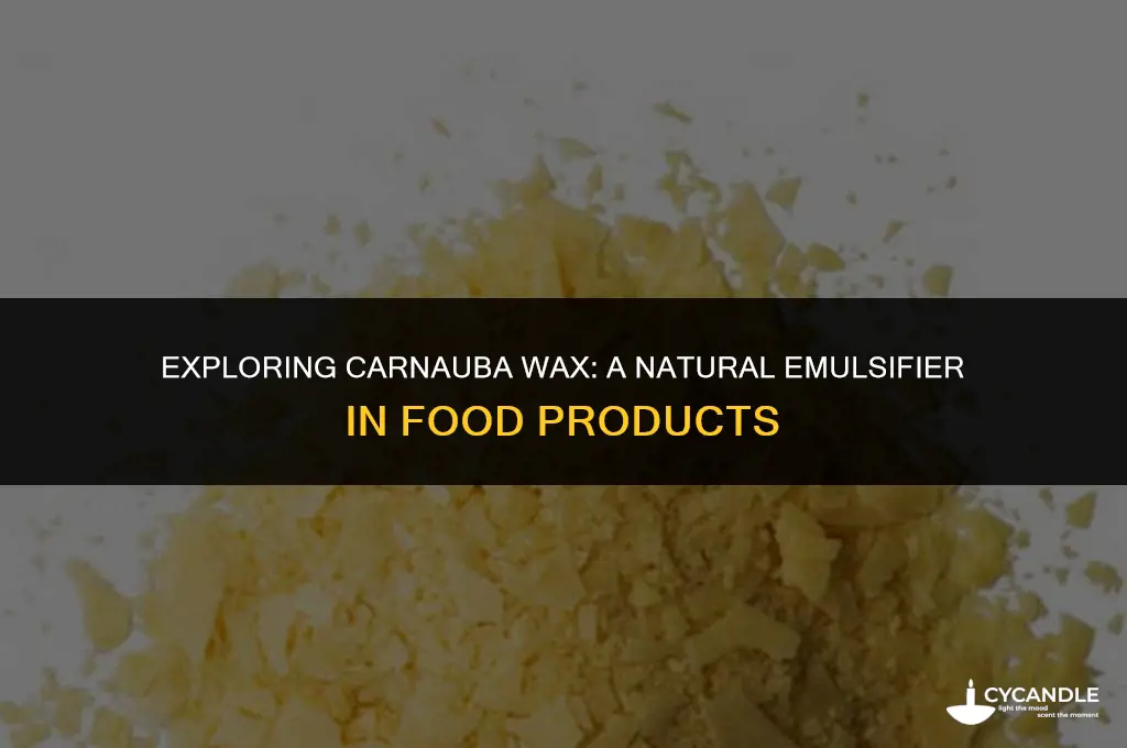 how is carnauba wax used in ffod