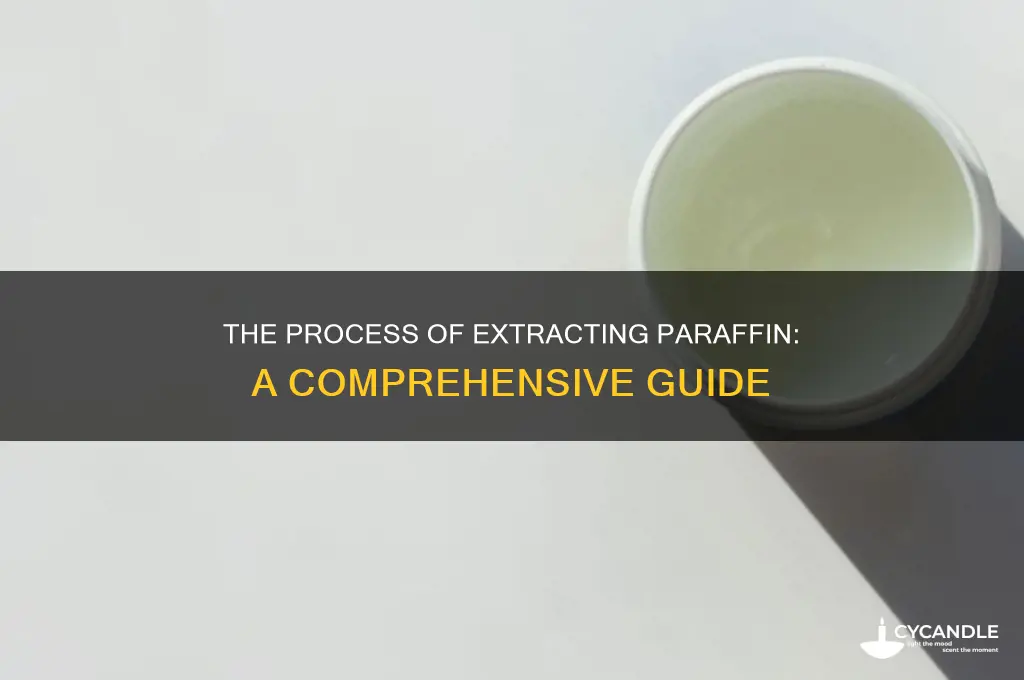 how is paraffin extracted