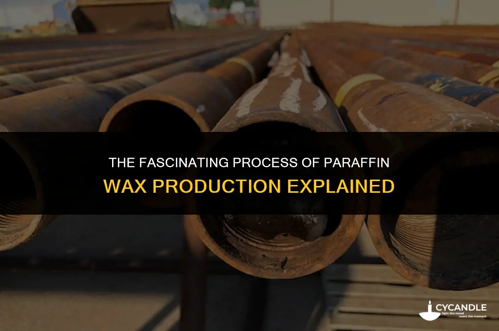 how is paraffin wax produced
