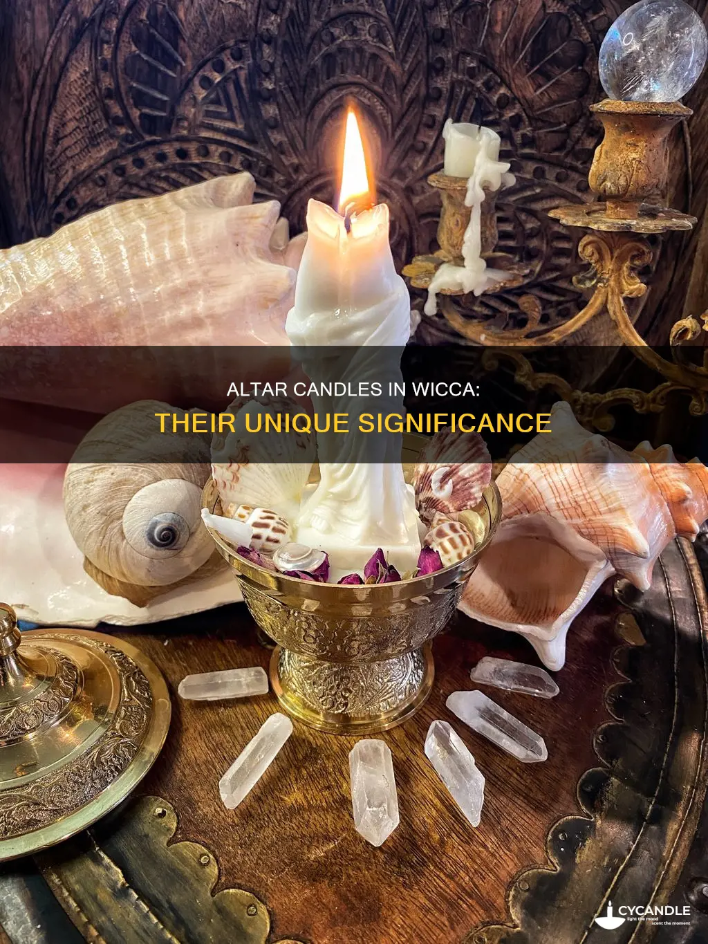 how is the altar candle different in wicca
